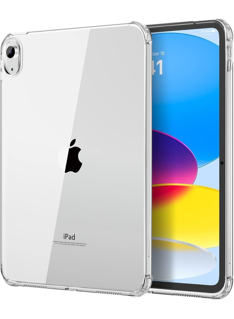 Clear Case for iPad (A16) 11th Generation 2025 11-inch/10th Generation 2022 10.9 inch, Lightweight Soft TPU, Anti-Scratch Ultra Transparent Tablet Back Cover, Shockproof Impact Resistant - Image 1